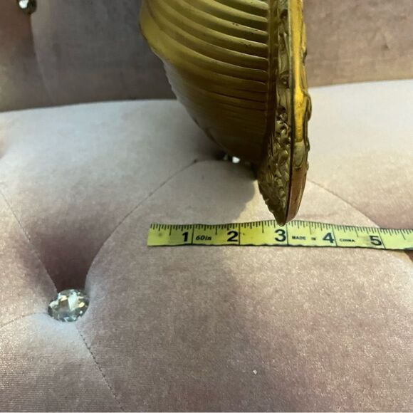 Brasscrafters American Family Large Vintage Brass Shell Serving Tray Gold - Picture 11 of 13